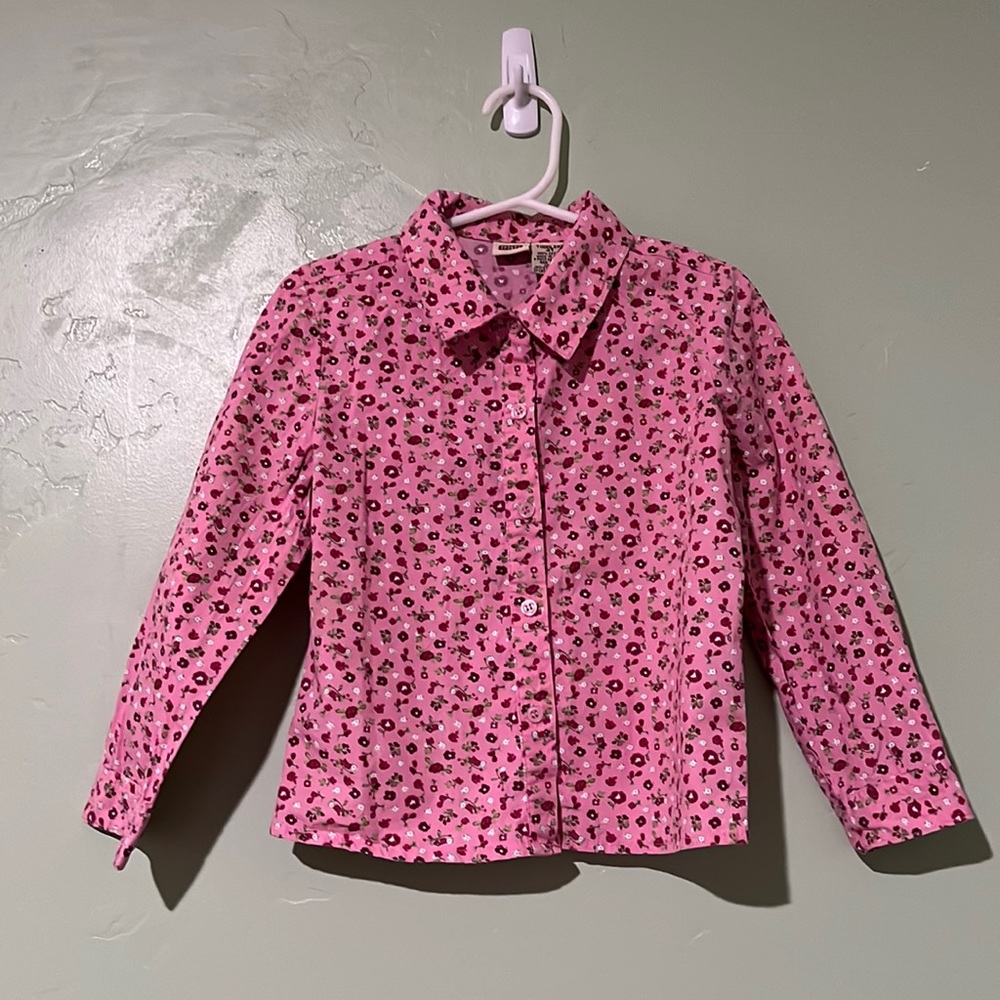 Faded Glory button down girl 4T shirt